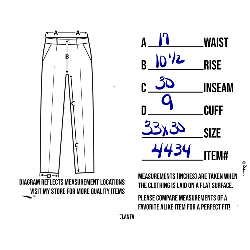 Carhartt Slim Fit Blue Denim Jeans‎ Mens 33x30 Workwear Cotton Blend BD6570-M